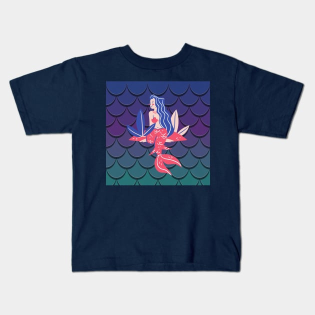 MERMAID Kids T-Shirt by EQBAL